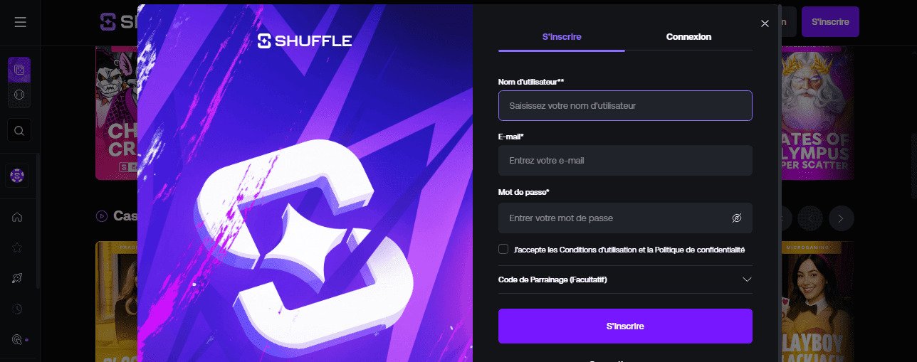 Créez un compte sur la plateforme