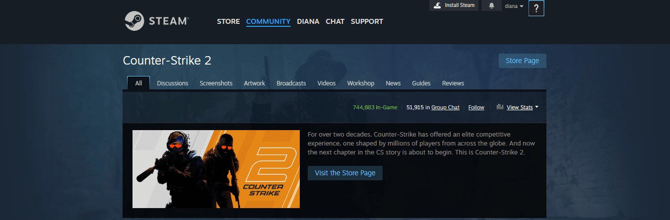 Connexion via Steam